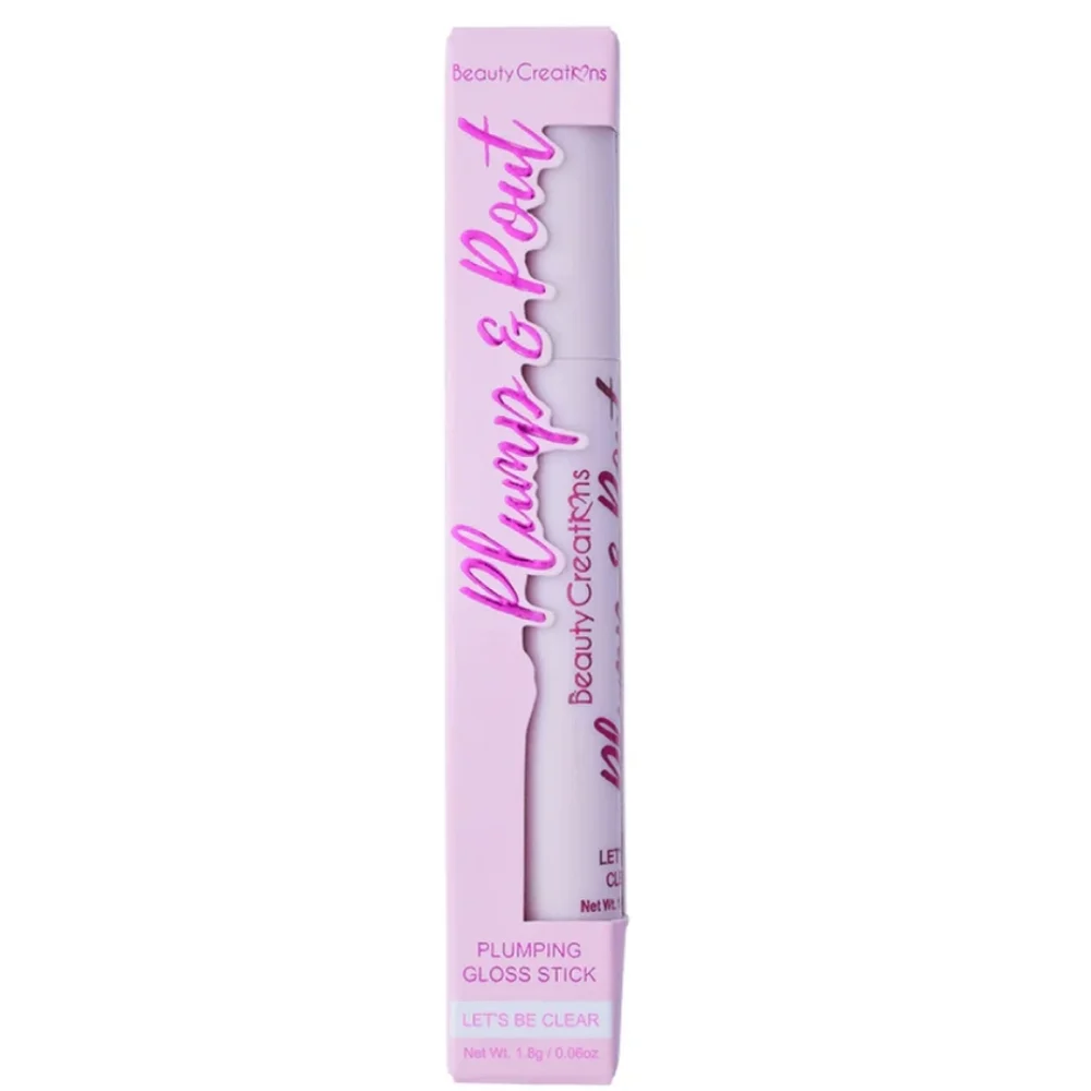 Beauty Creations Plump & Pout Lip Gloss - Clear (Add To Bundle For Free)